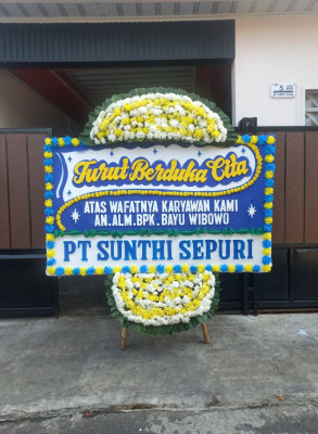 Papan Bunga Duka di Kawali